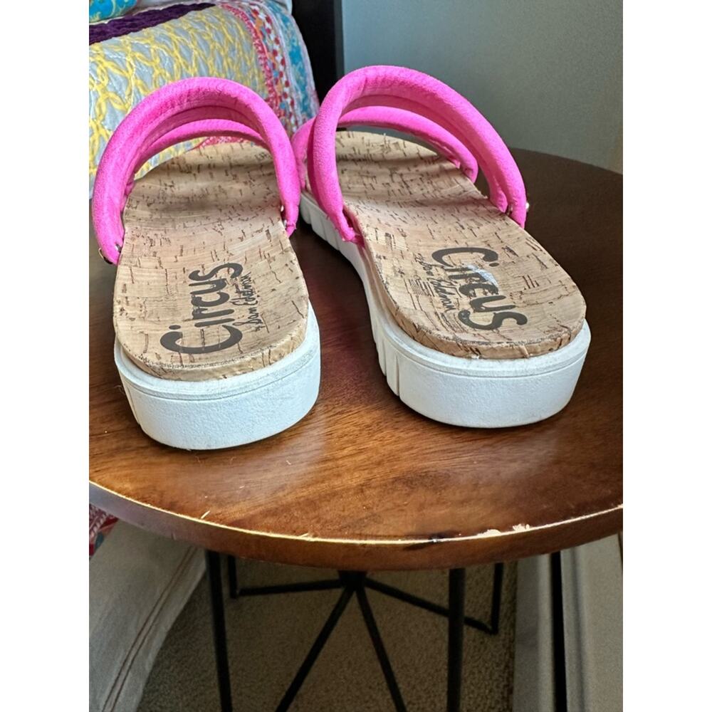 Circus by Sam Edelman Narina Pink Platform Sandals Lug Sole Size 8 Barbiecore - Picture 3 of 8